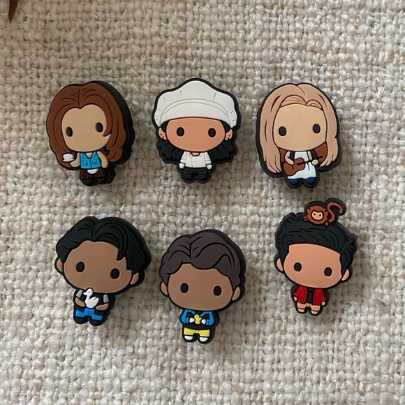 Friends Croc Charms Shoe Decorations 6 Piece Central Perk Friends Tv Show - Picture 3 of 4